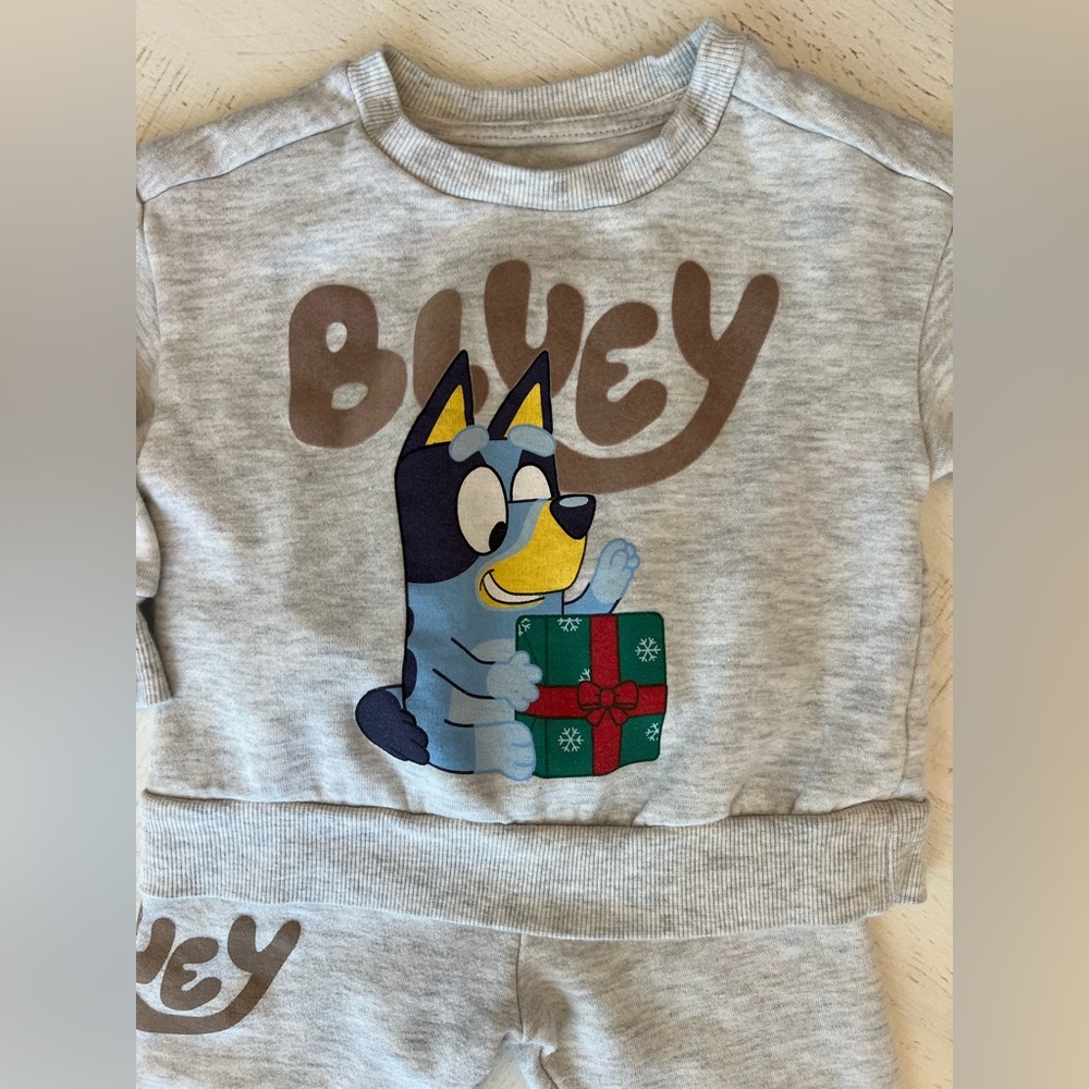 Bluey Baby Christmas Sweater Outfit - Picture 2 of 8